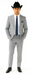 Western Suit - Trajes Para Hombres - Cowboy Formal Attire - Trajes De Novio - Grey