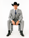 Western Suit - Trajes Para Hombres - Cowboy Formal Attire - Trajes De Novio - Grey