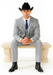 Western Suit - Trajes Para Hombres - Cowboy Formal Attire - Trajes De Novio - Grey