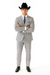 Western Suit - Trajes Para Hombres - Cowboy Formal Attire - Trajes De Novio - Grey