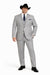Western Suit - Trajes Para Hombres - Cowboy Formal Attire - Trajes De Novio - Grey
