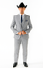 Western Suit - Trajes Para Hombres - Cowboy Formal Attire - Trajes De Novio - Grey