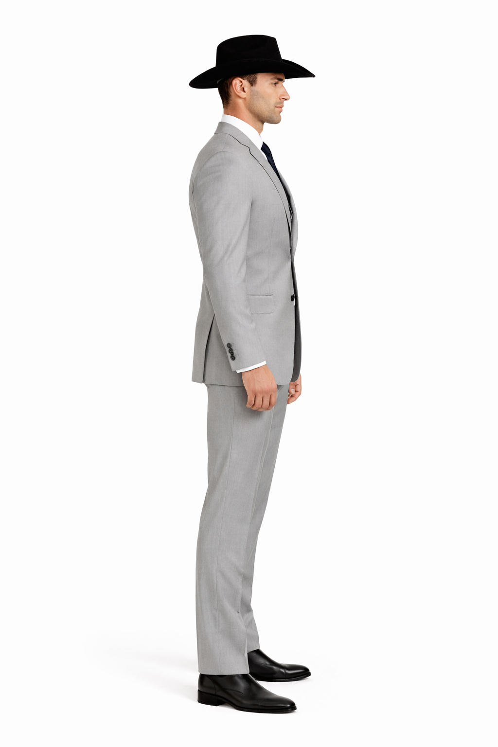 Western Suit - Trajes Para Hombres - Cowboy Formal Attire - Trajes De Novio - Light Grey