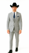 Western Suit - Trajes Para Hombres - Cowboy Formal Attire - Trajes De Novio - Grey