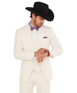 Western Suit - Trajes Para Hombres - Cowboy Formal Attire - Trajes De Novio - Ivory
