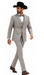 Western Suit - Trajes Para Hombres - Cowboy Formal Attire - Trajes De Novio - Light Gray