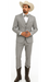 Western Suit - Trajes Para Hombres - Cowboy Formal Attire - Trajes De Novio - Light Gray