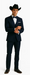 Western Suit - Trajes Para Hombres - Cowboy Formal Attire - Trajes De Novio - Navy