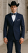 Western Suit - Trajes Para Hombres - Cowboy Formal Attire - Trajes De Novio - Navy