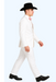 Western Suit - Trajes Para Hombres - Cowboy Formal Attire - Trajes De Novio - Notch Lapel Besom Pocket One Button White Suit