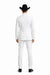 Western Suit - Trajes Para Hombres - Cowboy Formal Attire - Trajes De Novio - Notch Lapel Besom Pocket One Button White Suit