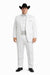 Western Suit - Trajes Para Hombres - Cowboy Formal Attire - Trajes De Novio - Notch Lapel Besom Pocket One Button White Suit