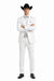 Western Suit - Trajes Para Hombres - Cowboy Formal Attire - Trajes De Novio - Notch Lapel Besom Pocket One Button White Suit