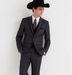 Western Suit - Trajes Para Hombres - Cowboy Formal Attire - Trajes De Novio - Notch Lapel Single Breasted Grey Suit