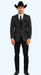 Western Suit - Trajes Para Hombres - Cowboy Formal Attire - Trajes De Novio - Notch Lapel Single Breasted Grey Suit