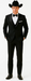 Western Suit - Trajes Para Hombres - Cowboy Formal Attire - Trajes De Novio Notch Lapels - Black