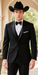 Western Suit - Trajes Para Hombres - Cowboy Formal Attire - Trajes De Novio Notch Lapels - Black