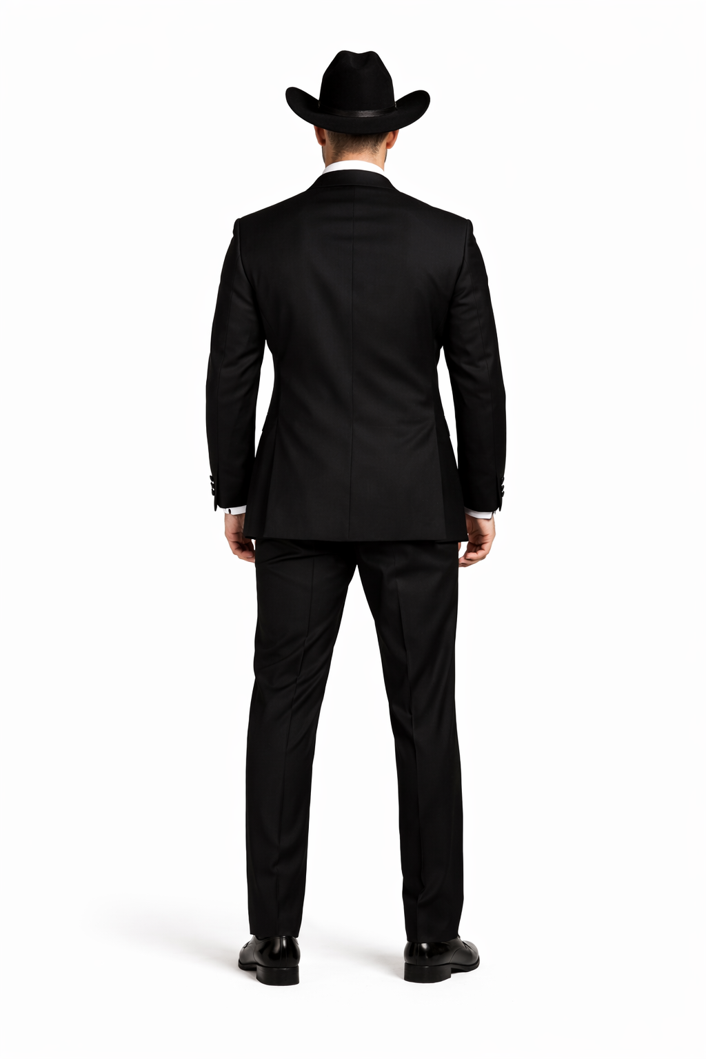 Western Suit - Trajes Para Hombres - Cowboy Formal Attire - Trajes De Novio Notch Lapels - Black