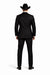 Western Suit - Trajes Para Hombres - Cowboy Formal Attire - Trajes De Novio Notch Lapels - Black