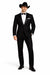 Western Suit - Trajes Para Hombres - Cowboy Formal Attire - Trajes De Novio Notch Lapels - Black