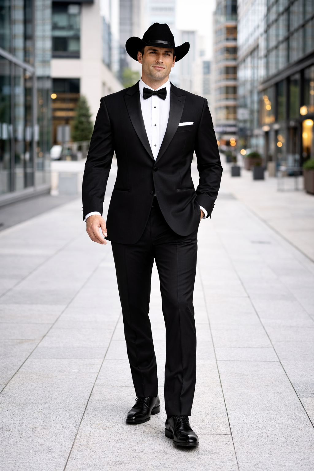 Western Suit - Trajes Para Hombres - Cowboy Formal Attire - Trajes De Novio Notch Lapels - Black