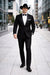 Western Suit - Trajes Para Hombres - Cowboy Formal Attire - Trajes De Novio Notch Lapels - Black