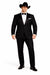 Western Suit - Trajes Para Hombres - Cowboy Formal Attire - Trajes De Novio Notch Lapels - Black