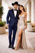 Western Suit - Trajes Para Hombres - Cowboy Formal Attire - Trajes De Novio - Peak Lapel Single Breasted Blue Suit