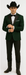 Western Suit - Trajes Para Hombres - Cowboy Formal Attire - Trajes De Novio - Peak Lapel Single Breasted Green Suit