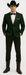 Western Suit - Trajes Para Hombres - Cowboy Formal Attire - Trajes De Novio - Peak Lapel Single Breasted Green Suit