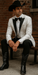 Western Suit - Trajes Para Hombres - Cowboy Formal Attire - Trajes De Novio - Peak Lapel Single Breasted White Suit