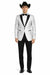 Western Suit - Trajes Para Hombres - Cowboy Formal Attire - Trajes De Novio - Peak Lapel Single Breasted White Suit