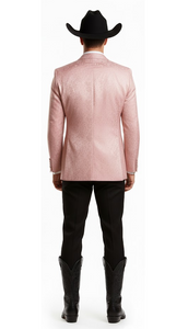 Western Suit - Trajes Para Hombres - Cowboy Formal Attire - Trajes De Novio - Pink