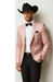 Western Suit - Trajes Para Hombres - Cowboy Formal Attire - Trajes De Novio - Pink