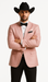 Western Suit - Trajes Para Hombres - Cowboy Formal Attire - Trajes De Novio - Pink