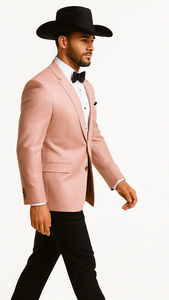 Western Suit - Trajes Para Hombres - Cowboy Formal Attire - Trajes De Novio - Pink