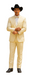 Western Suit - Trajes Para Hombres - Cowboy Formal Attire - Trajes De Novio - Sand