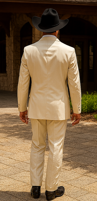 Western Suit - Trajes Para Hombres - Cowboy Formal Attire - Trajes De Novio - Sand