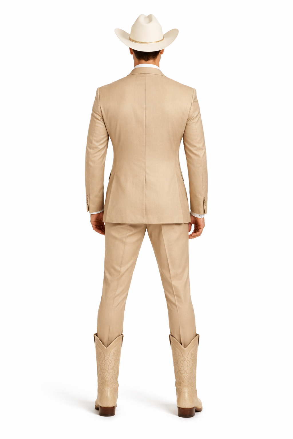 Western Suit - Trajes Para Hombres - Cowboy Formal Attire - Trajes De Novio - Sand