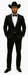 Western Suit - Trajes Para Hombres - Cowboy Formal Attire - Trajes De Novio - Shawl Lapel Black
