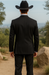 Western Suit - Trajes Para Hombres - Cowboy Formal Attire - Trajes De Novio - Shawl Lapel One Button Black Suit