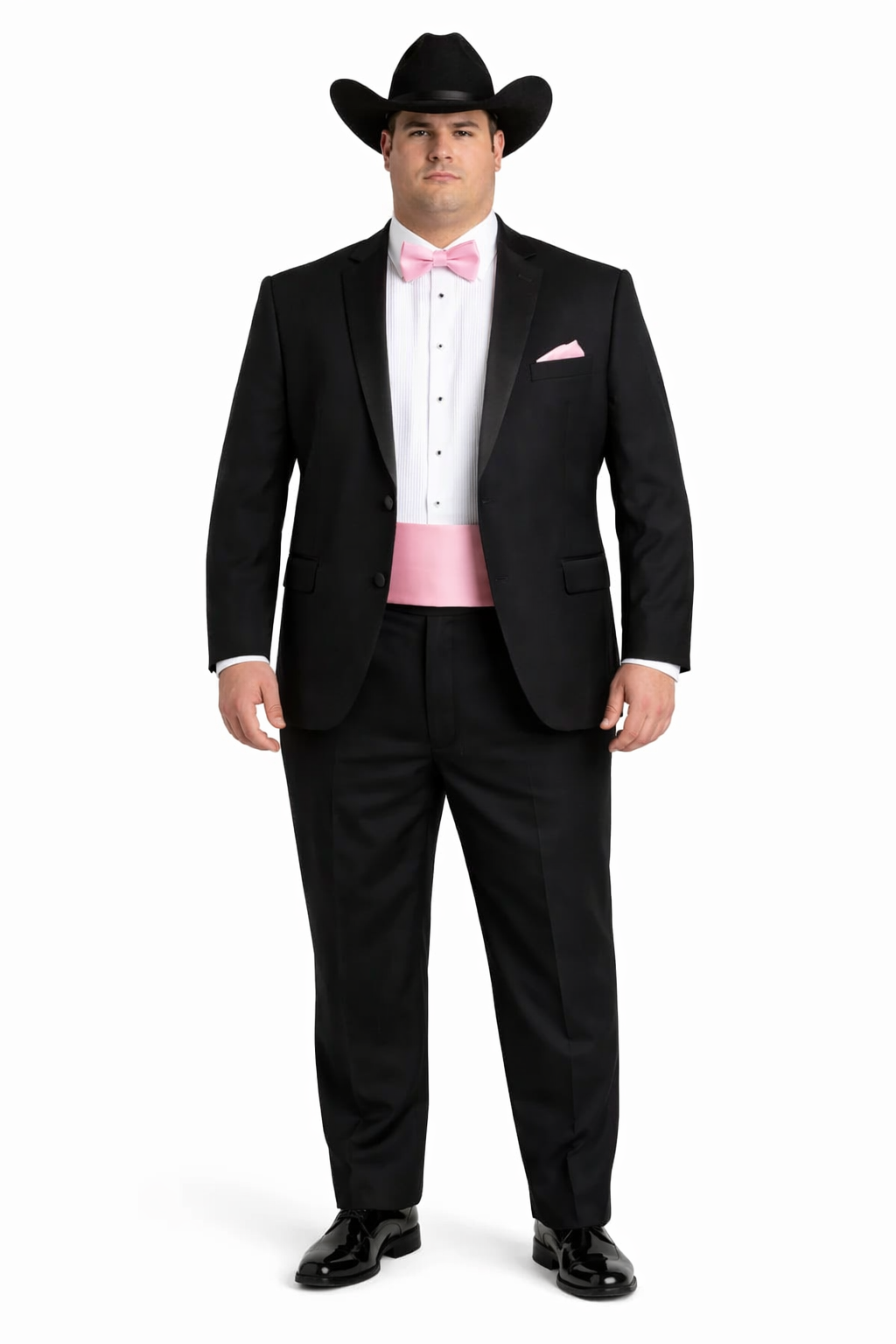 Western Suit - Trajes Para Hombres - Cowboy Formal Attire - Trajes De Novio - Shawl Lapel One Button Black Suit