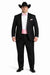 Western Suit - Trajes Para Hombres - Cowboy Formal Attire - Trajes De Novio - Shawl Lapel One Button Black Suit
