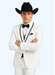 Western Suit - Trajes Para Hombres - Cowboy Formal Attire - Trajes De Novio - Shawl Lapel Suit White