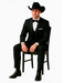 Western Suit - Trajes Para Hombres  - Cowboy Formal Attire - Trajes De Novio Single Breasted Black