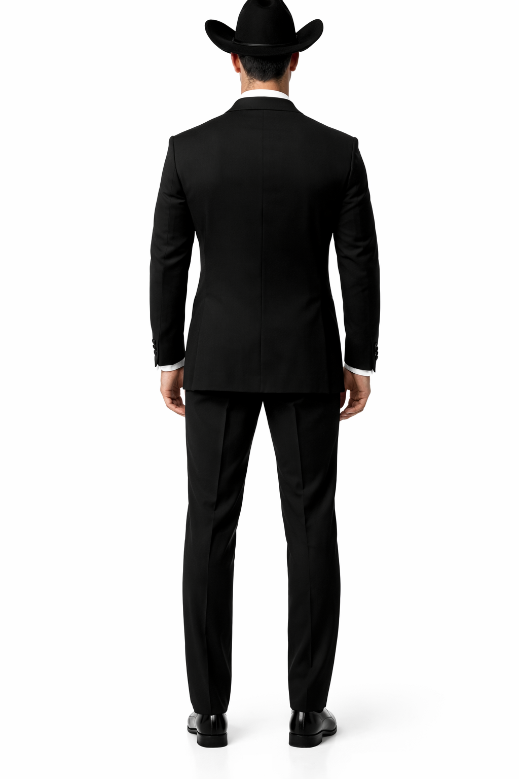 Western Suit - Trajes Para Hombres  - Cowboy Formal Attire - Trajes De Novio Single Breasted Black