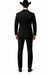 Western Suit - Trajes Para Hombres  - Cowboy Formal Attire - Trajes De Novio Single Breasted Black