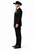 Western Suit - Trajes Para Hombres  - Cowboy Formal Attire - Trajes De Novio Single Breasted Black