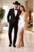 Western Suit - Trajes Para Hombres  - Cowboy Formal Attire - Trajes De Novio Single Breasted Black