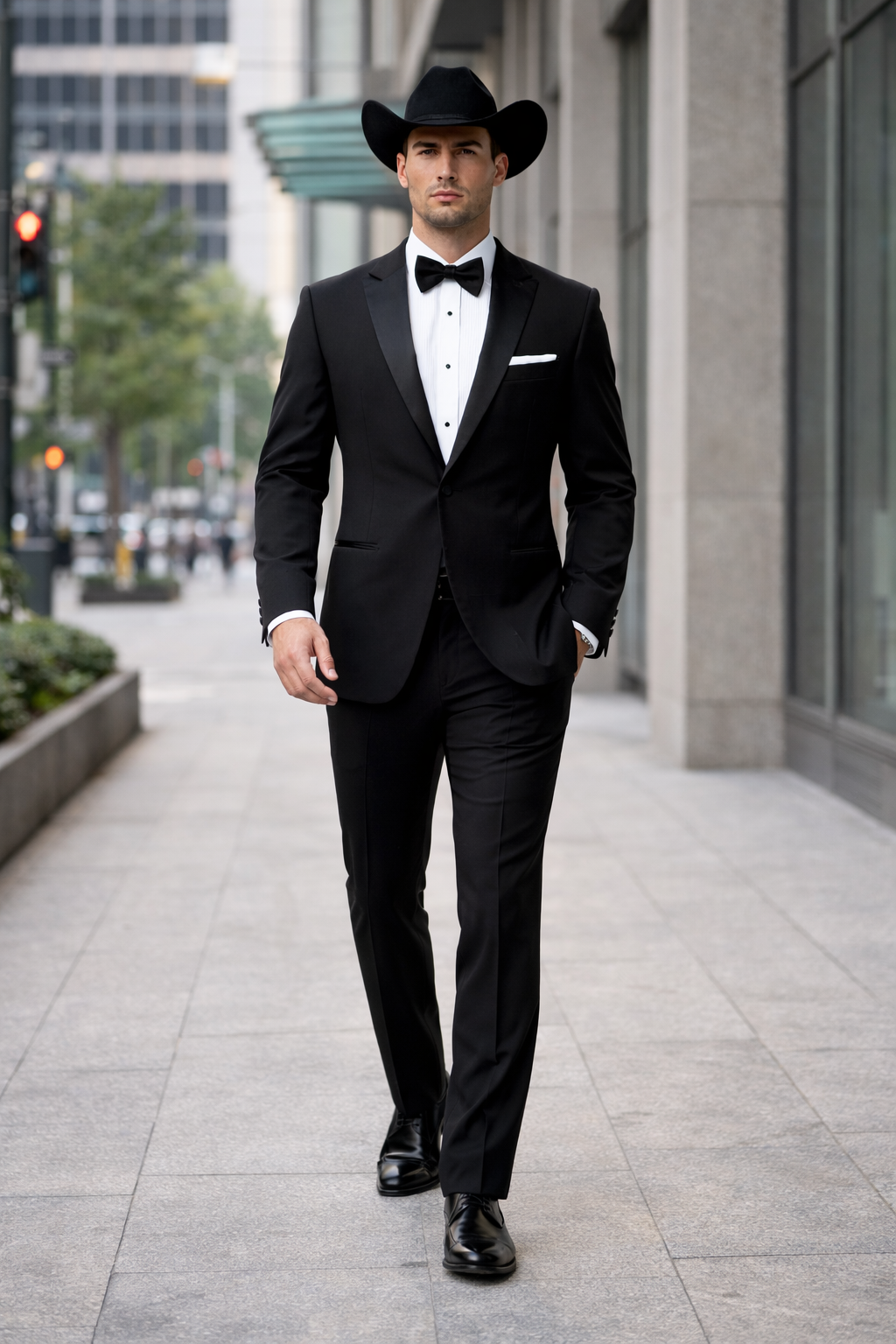 Western Suit - Trajes Para Hombres  - Cowboy Formal Attire - Trajes De Novio Single Breasted Black
